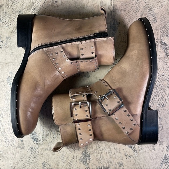 Charles David Studded Moto Ankle boots  made in Italy - Picture 6 of 13